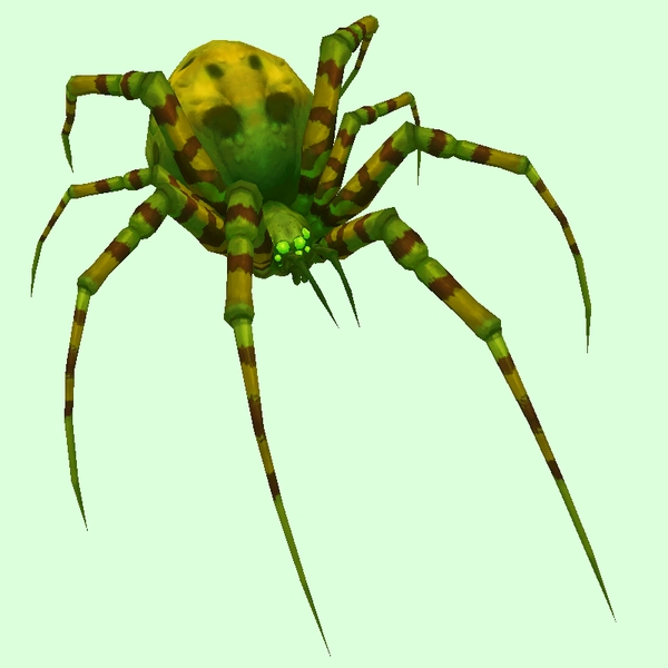 Bright Green Spider