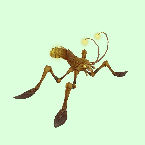 Plated Yellow Water Strider