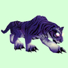Hunched Glowing Purple Cat