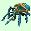 Light Blue Scarab Beetle