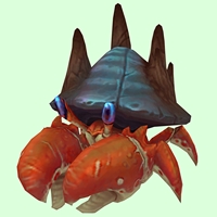 Red & Dark Teal Cave Crab