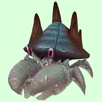 Pearl & Dark Teal Cave Crab