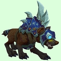 Brown Goblin Hyena w/ Blue Armor