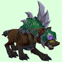 Brown Goblin Hyena w/ Green Armor