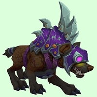 Brown Goblin Hyena w/ Purple Armor