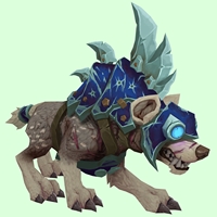 Brown-Grey Goblin Hyena w/ Blue Armor