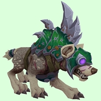 Brown-Grey Goblin Hyena w/ Green Armor