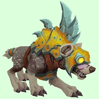 Brown-Grey Goblin Hyena w/ Yellow Armor