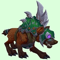 Burnt Orange Goblin Hyena w/ Green Armor