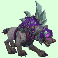 Silver-Grey Goblin Hyena w/ Purple Armor