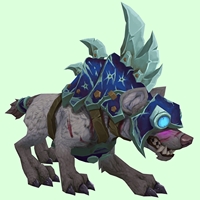 Silver-Grey Goblin Hyena w/ Blue Armor