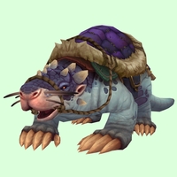 Blue Mole w/ Purple Saddle, Small Nose, No Teeth