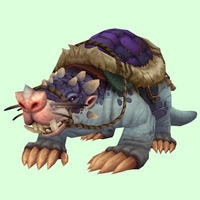 Blue Mole w/ Purple Saddle, Trefoil Nose, Tusks