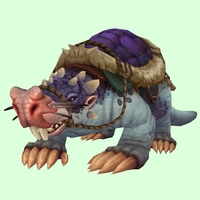 Blue Mole w/ Purple Saddle, Large Nose, Incisors