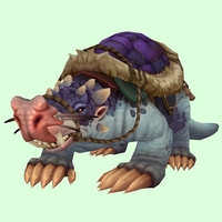 Blue Mole w/ Purple Saddle, Large Nose, Tusks