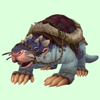 Blue Mole w/ Red Saddle, Small Nose, No Teeth