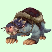 Blue Mole w/ Red Saddle, Small Nose, Tusks