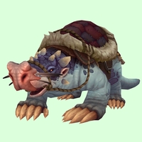 Blue Mole w/ Red Saddle, Large Nose, No Teeth