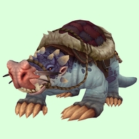 Blue Mole w/ Red Saddle, Large Nose, Tusks