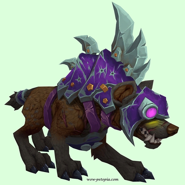 Brown Goblin Hyena w/ Purple Armor