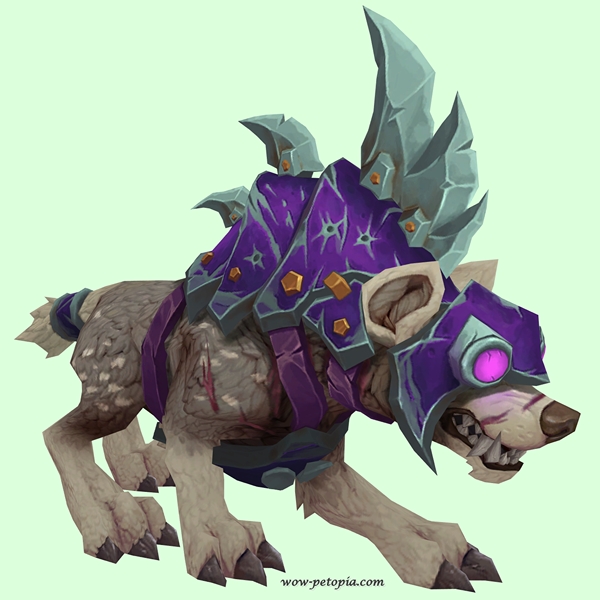 Brown-Grey Goblin Hyena w/ Purple Armor