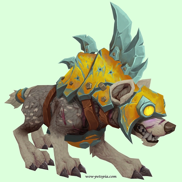 Brown-Grey Goblin Hyena w/ Yellow Armor