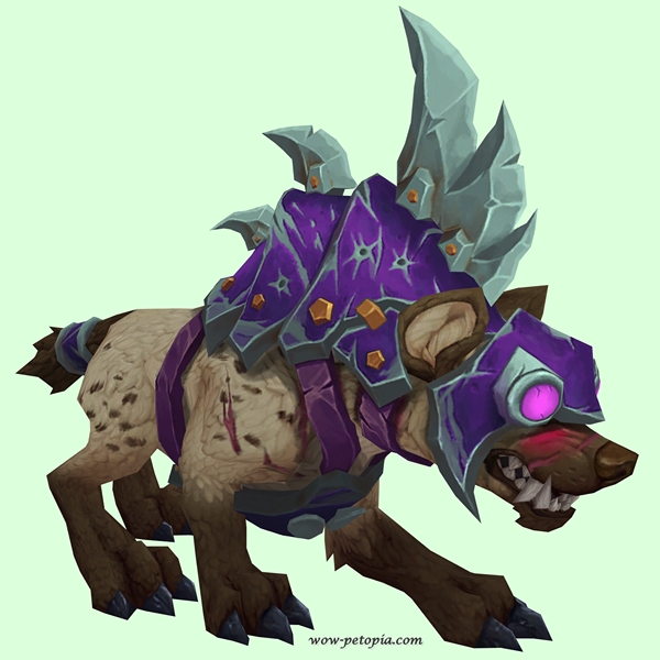 Beige Goblin Hyena w/ Purple Armor