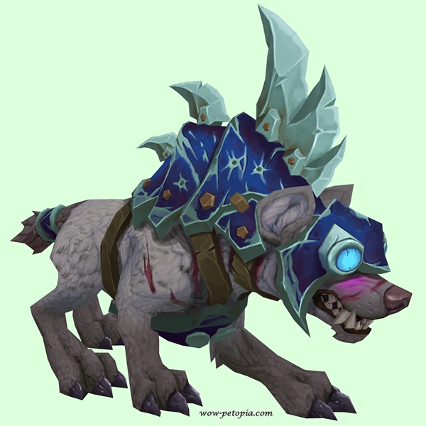 Silver-Grey Goblin Hyena w/ Blue Armor