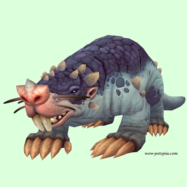 Blue Mole w/ Trefoil Nose, Incisors, Leg Spikes