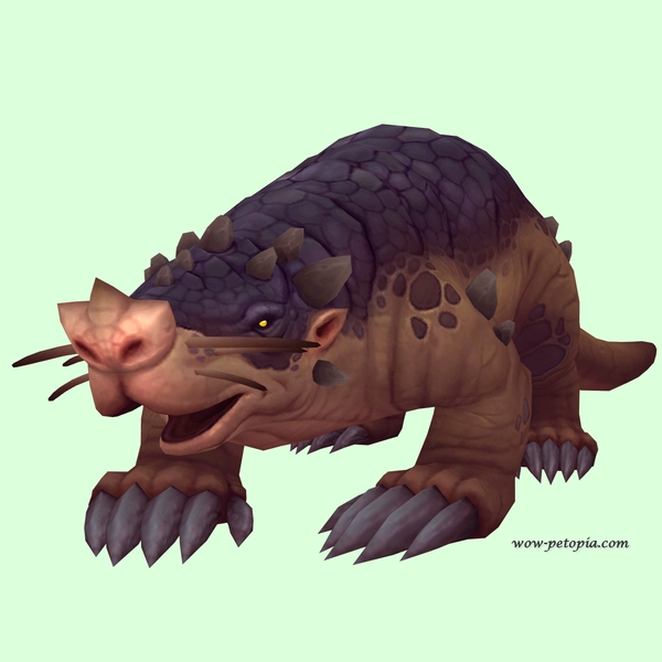 Brown Mole w/ Trefoil Nose, No Teeth, Leg Spikes