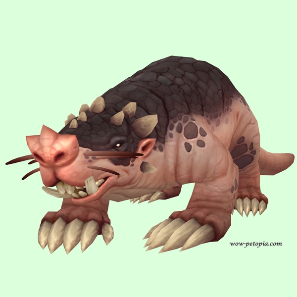 Pink Mole w/ Trefoil Nose, Tusks