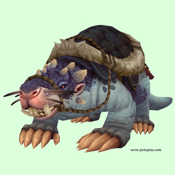 Blue Mole w/ Black Saddle, Small Nose, Tusks