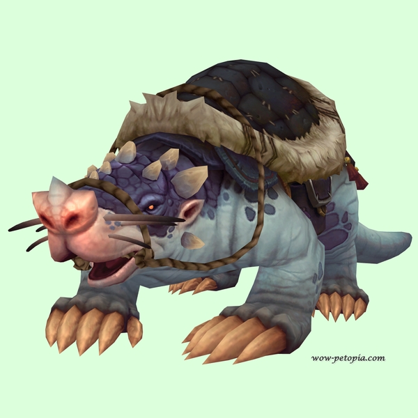 Blue Mole w/ Black Saddle, Trefoil Nose, No Teeth