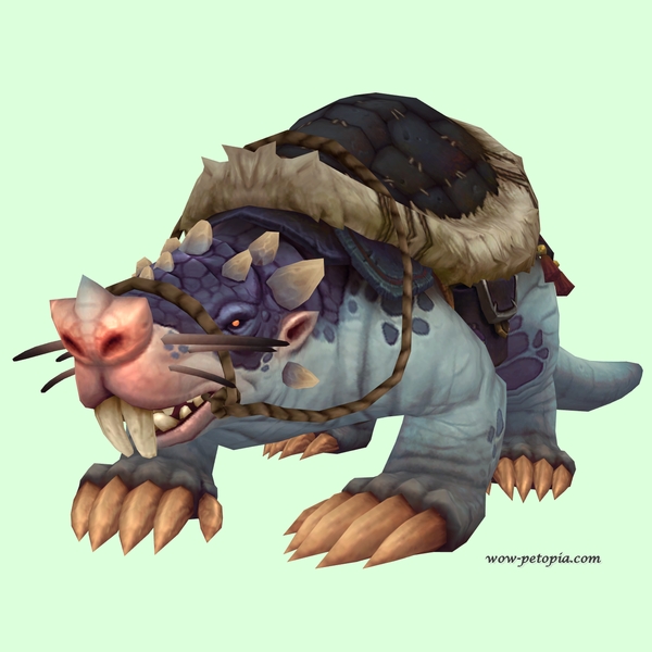 Blue Mole w/ Black Saddle, Trefoil Nose, Incisors