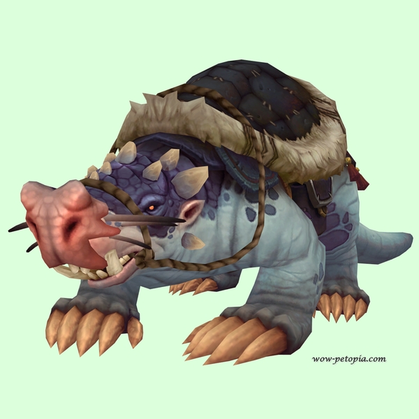 Blue Mole w/ Black Saddle, Large Nose, Tusks