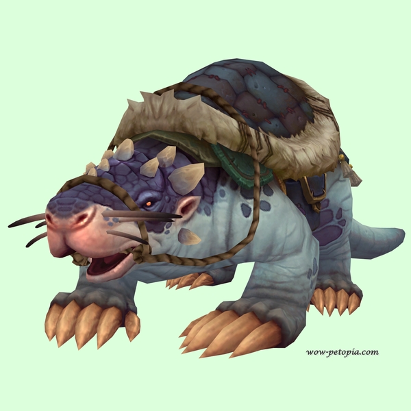 Blue Mole w/ Blue Saddle, Small Nose, No Teeth