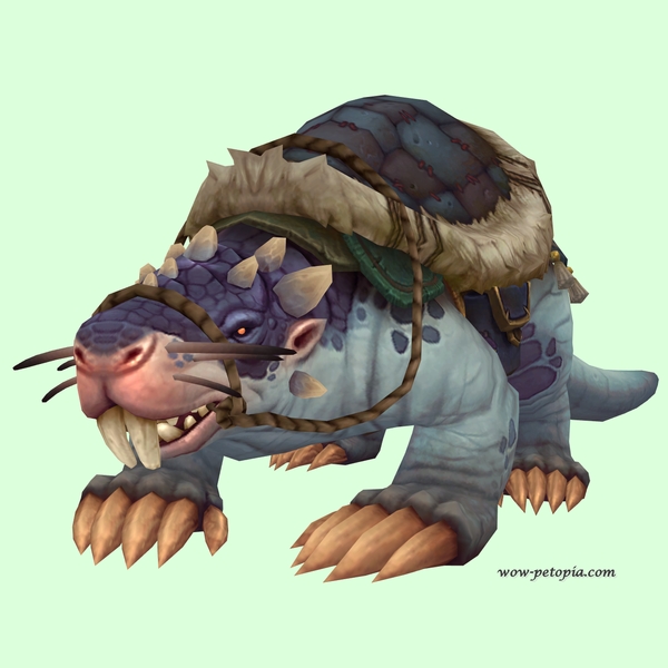 Blue Mole w/ Blue Saddle, Small Nose, Incisors