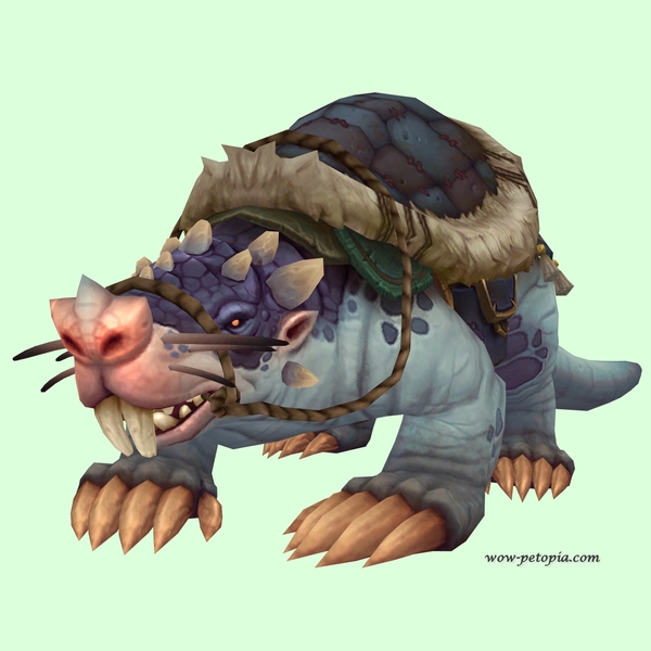 Blue Mole w/ Blue Saddle, Trefoil Nose, Incisors