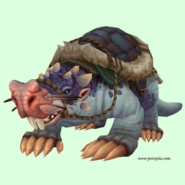 Blue Mole w/ Blue Saddle, Large Nose, Incisors