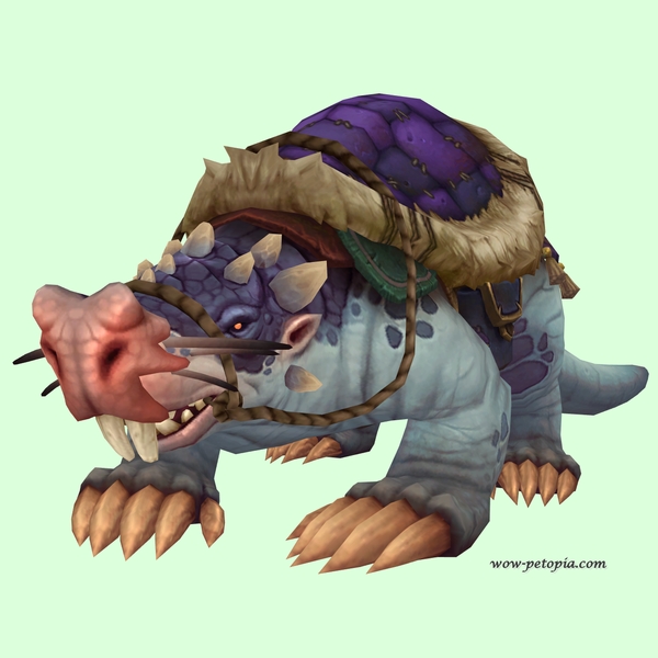 Blue Mole w/ Purple Saddle, Large Nose, Incisors