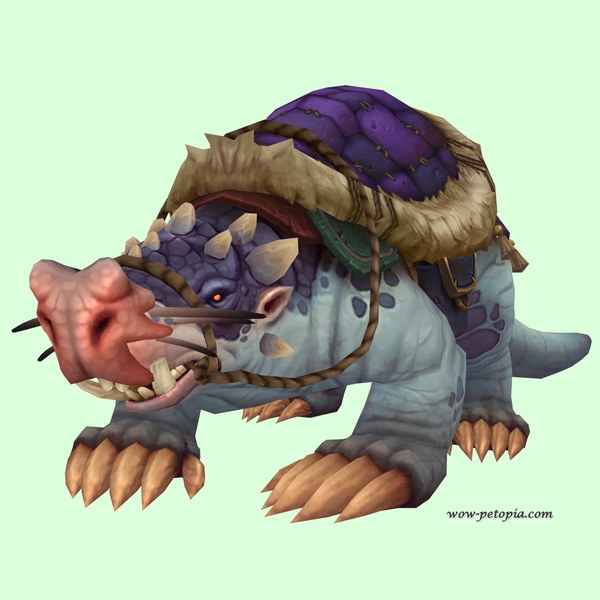 Blue Mole w/ Purple Saddle, Large Nose, Tusks