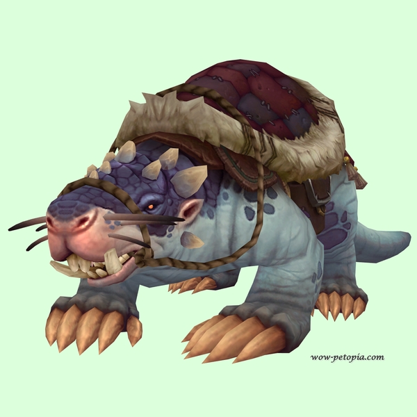 Blue Mole w/ Red Saddle, Small Nose, Tusks