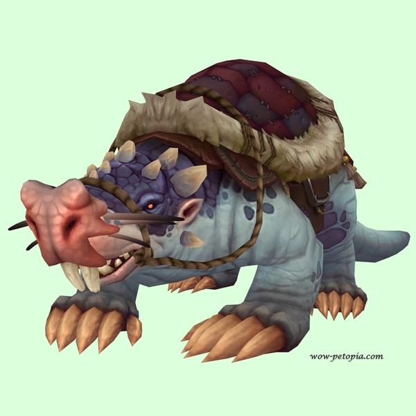 Blue Mole w/ Red Saddle, Large Nose, Incisors