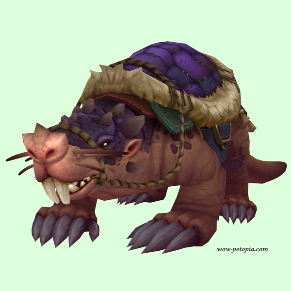 Brown Mole w/ Purple Saddle, Trefoil Nose, Incisors