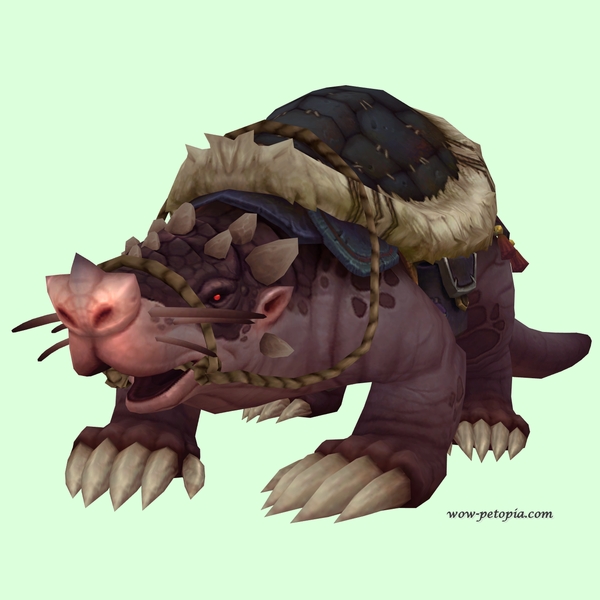 Dark Mole w/ Black Saddle, Trefoil Nose, No Teeth