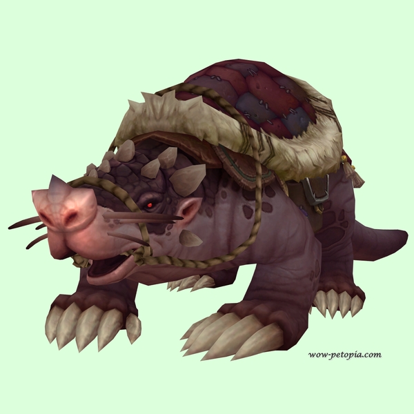 Dark Mole w/ Red Saddle, Trefoil Nose, No Teeth