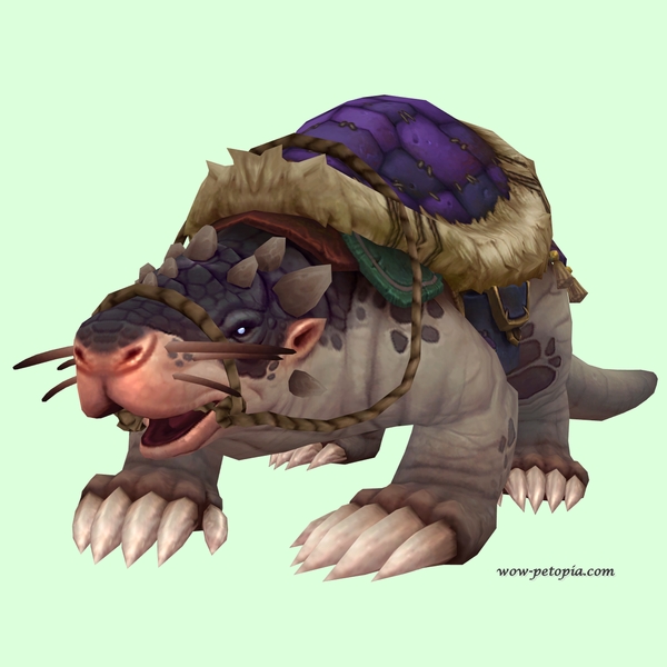 Taupe Mole w/ Purple Saddle, Small Nose, No Teeth