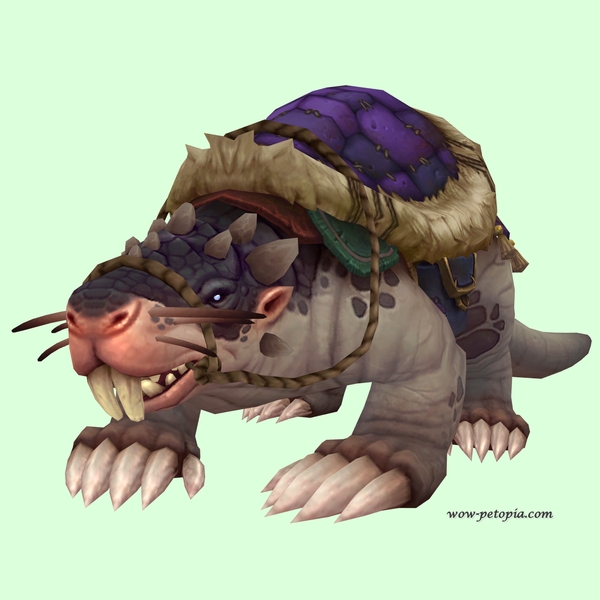 Taupe Mole w/ Purple Saddle, Small Nose, Incisors