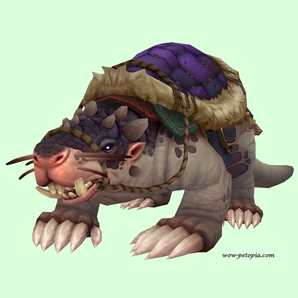 Taupe Mole w/ Purple Saddle, Small Nose, Tusks