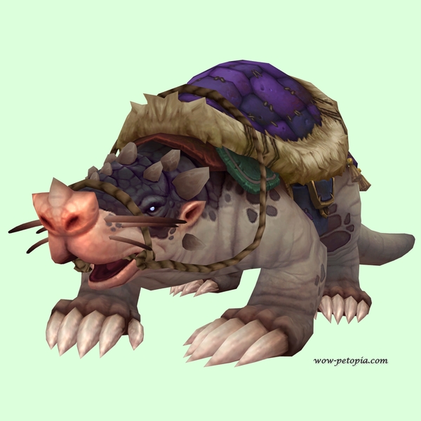 Taupe Mole w/ Purple Saddle, Trefoil Nose, No Teeth